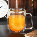 Transparent Heat Resistance Glass Mug Mug Double Wall Juat Cup